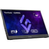 Viewsonic vx1654 draagbare gaming monitor 16 (zwart, 1x micro-hdmi, usb-c, sound, 144 hz)
