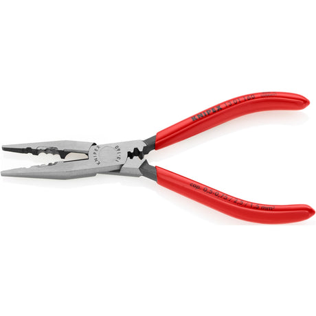 Knipex bedradingstang 13 01 160 (rood, lengte 160mm, krimpen 0,5 tot 2,5mm²)