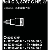Wera belt c 3 zyklop doppenset, 1 2 dopsleutel (zwart, 6-delig, met vasthoudfunctie)