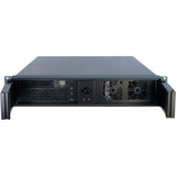 Inter-tech 2u-2098-sl rack behuizing (zwart | 2x usb-a)