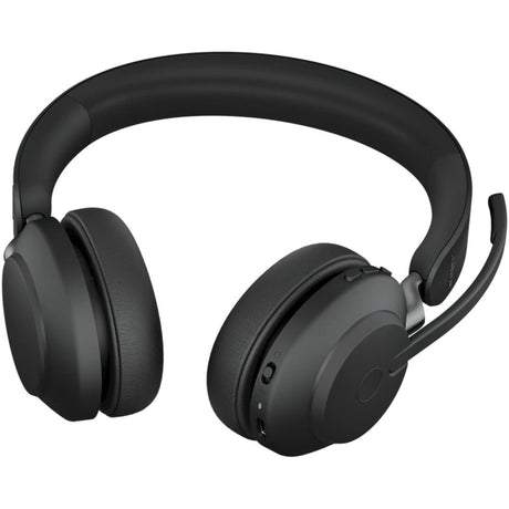 Jabra evolve2 65, ms stereo on-ear headset (zwart, microsoft teams, bluetooth)