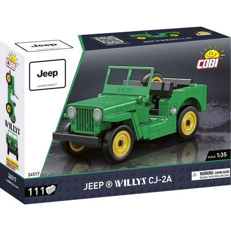 Cobi jeep willys cj-2a constructiespeelgoed (schaal 1:35)
