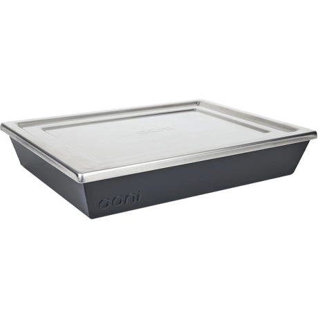 Ooni detroit style pizza pan medium (32cm x 24cm) bakvorm (grijs zilver, incl. deksel)
