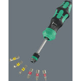 Wera kraftform kompakt 25 ra-r met etui, 6‑delig bitset (zwart groen)