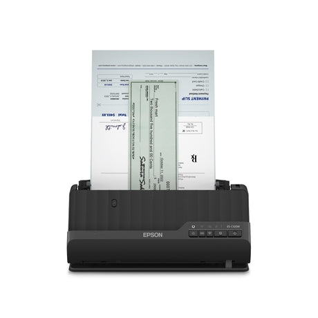 Epson es-c320w compacte a4-documentscanner met wi-fi-connectiviteit en u-traject (zwart, a4, a5, a6, b5)