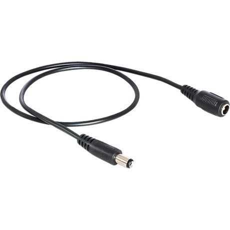 Delock dc extension 5.5 x 2.1 mm male > female verlengkabel (zwart, 0,5 meter)