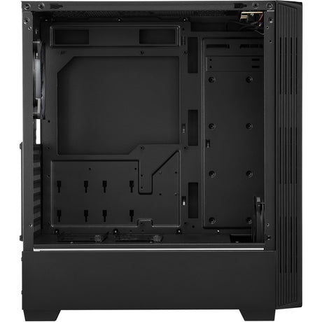 Sharkoon rgb lit 100 midi tower behuizing (zwart | 3x usb-a | rgb | window)