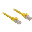 Sharkoon cat.6a netwerkkabel (geel, 5 meter, sftp, rj-45, halogeenvrij)