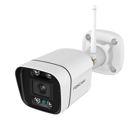 Foscam v8p, 4k 8mp dual-band wifi beveiligingscamera (wit, met geluid- en lichtalarm)