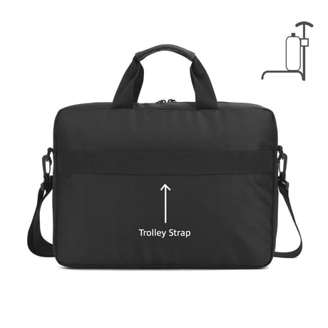 Act connectivity suburb schoudertas voor laptops tot 15,6 laptoptas (zwart)