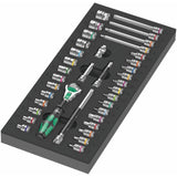 Wera 9700 tool rebel werkplaatswagen 1, 94-delig gereedschapswagen (zwart, incl. 4 schuimrubber inzetstukken met gereedschap)