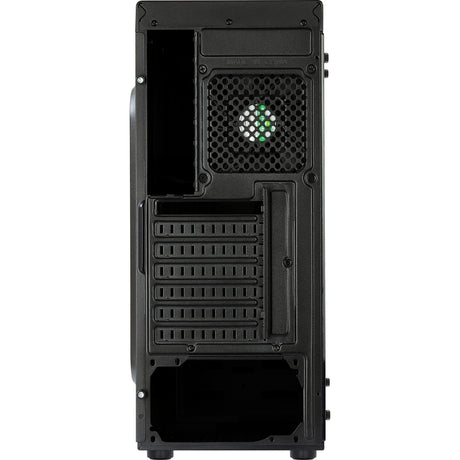 Aerocool shard midi tower behuizing (zwart | 3x usb-a | rgb | window)