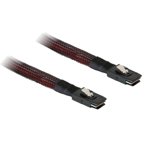 Delock mini sas sff-8087 > mini sas sff-8087 kabel (rood zwart, 1 meter)
