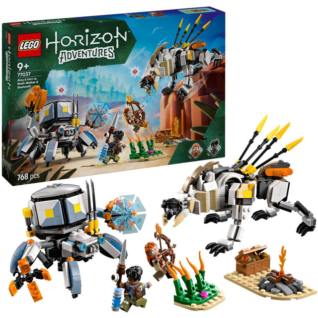 Lego horizon adventures - aloy en varl vs. shell-walker en sawtooth constructiespeelgoed (77037)