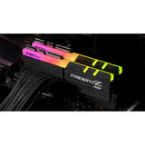 G.skill trident z rgb 16 gb ddr4-3000 (2x 8 gb) werkgeheugen (zwart, f4-3000c16d-16gtzr, xmp 2.0)