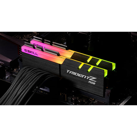 G.skill trident z rgb 16 gb ddr4-3000 (2x 8 gb) werkgeheugen (zwart, f4-3000c16d-16gtzr, xmp 2.0)