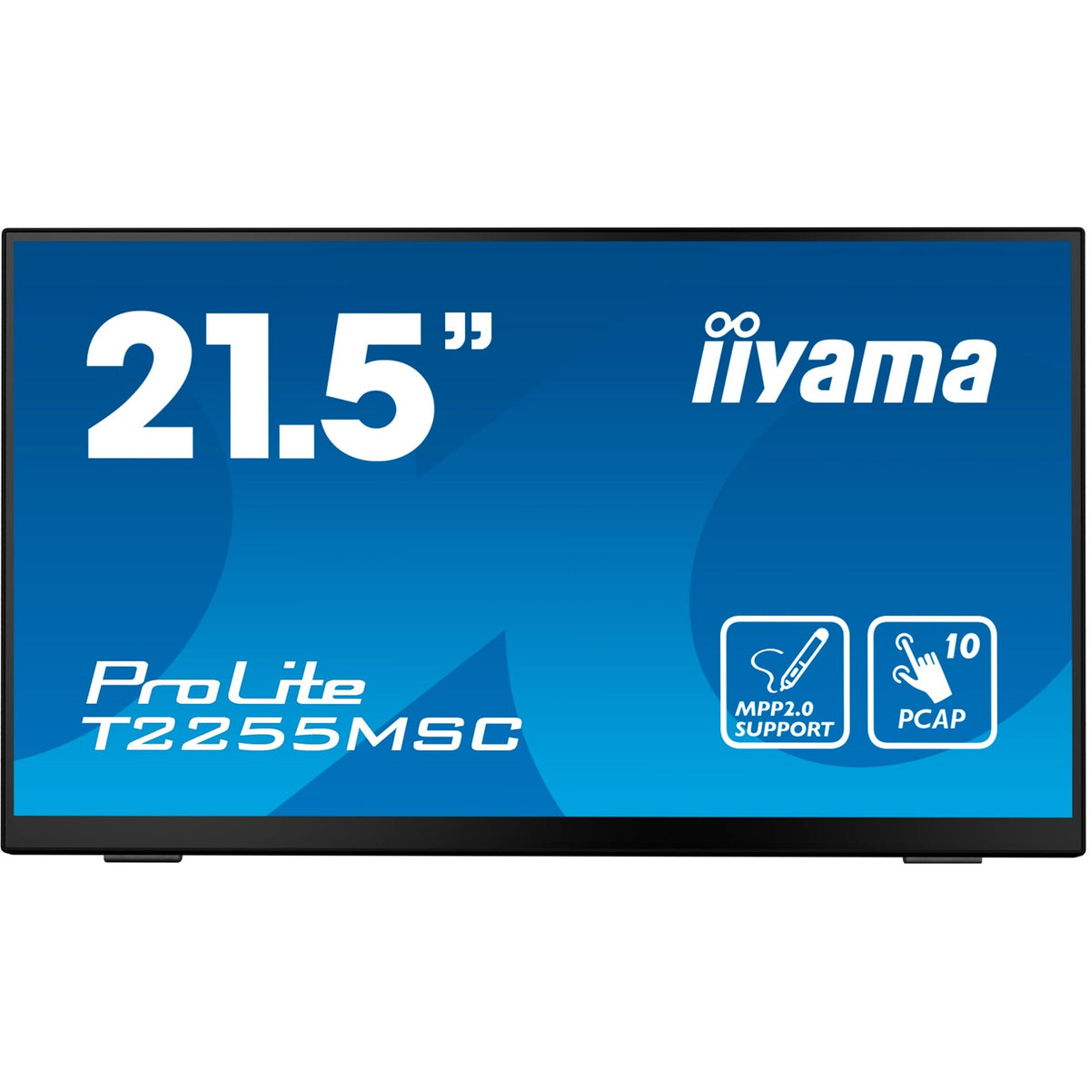 Iiyama prolite t2255msc-b1 21.5 monitor (zwart, 1x displayport, 1x hdmi, 2x usb-a)