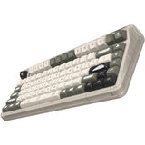Iqunix og80 hitchhiker wireless mechanical keyboard (grijs, us lay-out (qwerty), cherry mx silent red, 80% (tkl), rgb leds, hot-swappable, pbt, 2.4ghz | bluetooth 5.1 | usb-c)