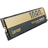Lexar nm1090 pro 4 tb ssd (zwart goud, m.2 2280, pcie gen 5x4)