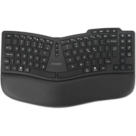 Kensington pro fit ergo kb675 eq tkl rechargeable keyboard (zwart, eu lay-out (qwerty), membraan, 80% (tkl), bluetooth, 2.4 ghz)