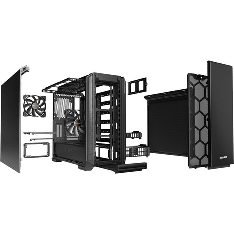 Be quiet! silent base 601 midi tower behuizing (zwart | 3x usb-a)