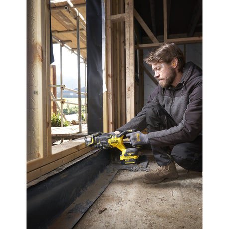 Stanley brushless v20 18v fatmax reciprozaag (zwart geel, accu, oplader en koffer inbegrepen)