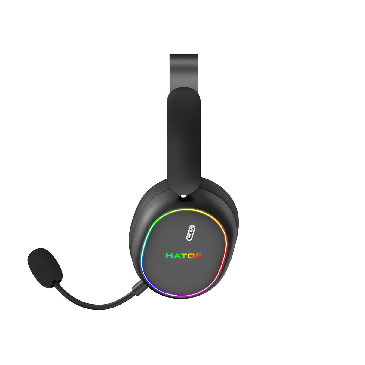 Hator phoenix 2 wireless over-ear gaming headset (zwart, rgb, 2.4ghz bluetooth 5.4 usb-c)