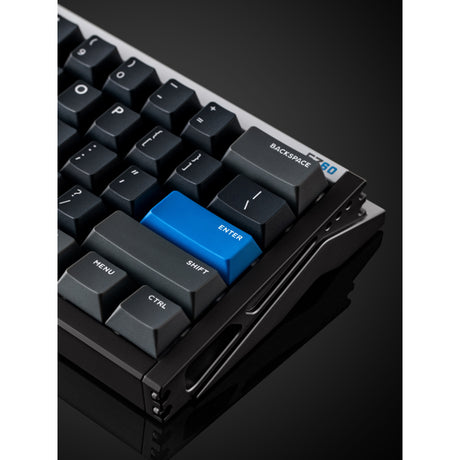 Iqunix ez60 magnetic switch gaming he keyboard (zwart, us lay-out (qwerty), gateron star trail, 60%, rgb, double shot pbt keycaps)