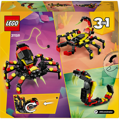 Lego creator 3-in-1 - wilde dieren: spannende spin constructiespeelgoed (31159)