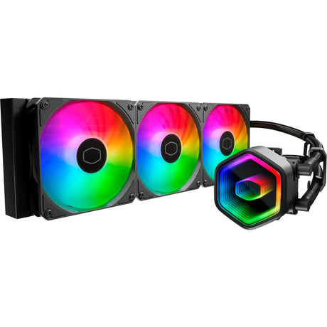 Cooler master masterliquid 360 core ii argb waterkoeling (zwart, 4-pins pwm fan-connector)
