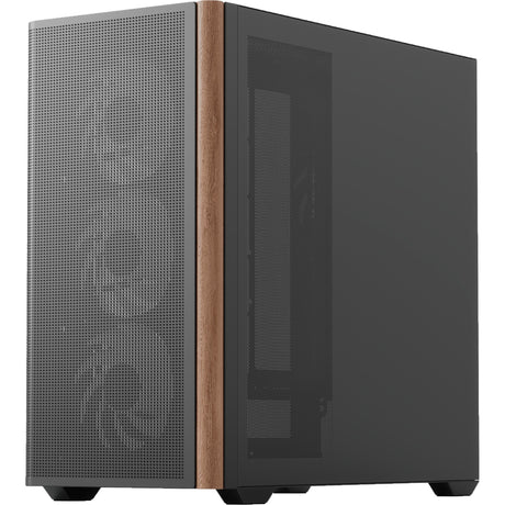 Aerocool b301a mini tower behuizing (zwart | 1x usb-a | 1x usb-c | rgb)