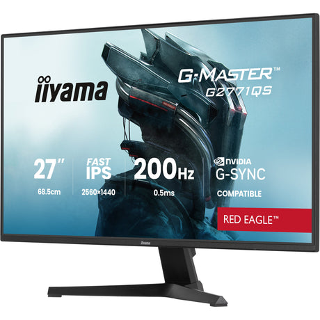 Iiyama g-master red eagle g2771qs-b1 27 gaming monitor (zwart, 2x hdmi, displayport, 200 hz)