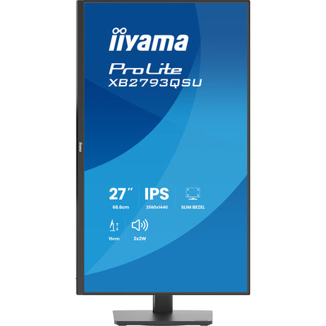 Iiyama prolite xb2793qsu-b1 27 monitor (zwart (mat), 1x displayport, 1x hdmi, 2x usb-a)