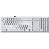 Ducky one x wireless rgb mechanisch toetsenbord (wit, us lay-out (qwerty), inductive, 100%, hot-swappable, pbt, 2.4 ghz | bluetooth | usb-c)