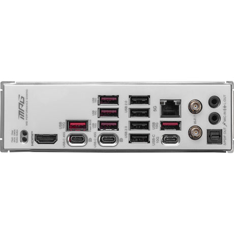 Msi mpg x870e edge ti wifi socket am5 moederbord (zilver, 5gb-lan, wi-fi 7, bt, sound, atx)
