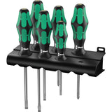 Wera 334 6 schroevendraaierset kraftform plus (zwart groen, 6-delig)