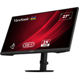 Viewsonic vg2709-2k-mhdu-2 27 monitor (zwart, 1x hdmi, 1x displayport, usb-c, usb-a, usb-b, 100hz)