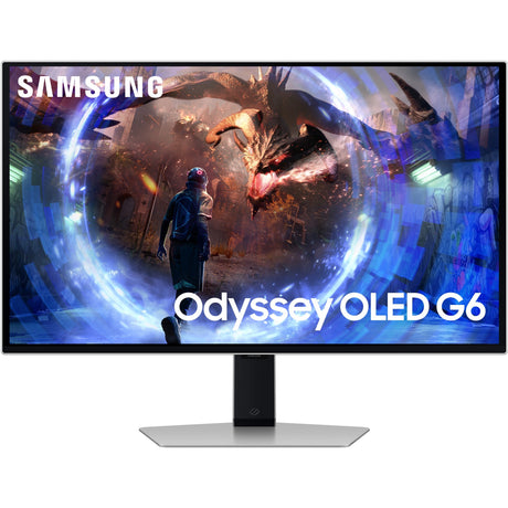 Samsung odyssey oled g6 ls27dg 27 gaming monitor (zilver, 1x displayport, 2x hdmi, 2x usb-a, 360 hz)