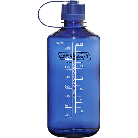 Nalgene narrow mouth sustain water bottle, 1 liter drinkfles (lichtblauw)