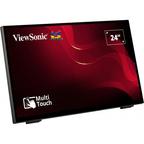 Viewsonic frameless touch monitor met 10-punts pcap 24 (zwart, 1x displayport, 1x hdmi, 1x vga, 2x usb-a)