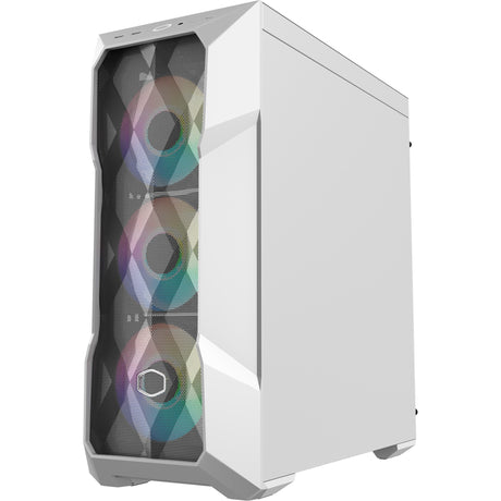 Cooler master masterbox td500 mesh v2 midi tower behuizing (wit | 2x usb-a | 1x usb-c | rgb | tempered glass)