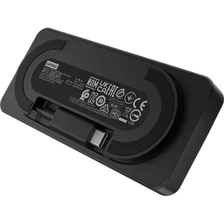 Lenovo usb-c-travel dock voor 2 schermen (met adapter) dockingstation (zwart)