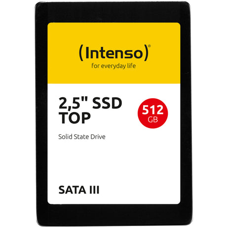 Intenso top performance, 512 gb ssd (zwart, 3812450, sata 600, bulk)