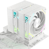 Xyz pc gear thermax 6 duo rgb cpu-koeler (wit, argb, pwm)