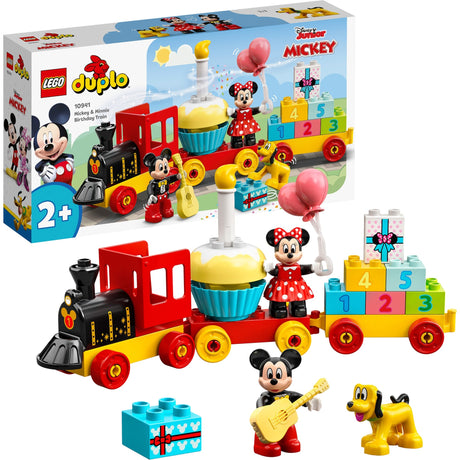 Lego duplo | disney mickey %26 minnie verjaardagstrein, bouwbaar speelgoed voor peuters 10941