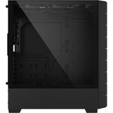 Sharkoon rgb hex midi tower behuizing (zwart | 2x usb-a | 1x usb-c | rgb | tempered glass)