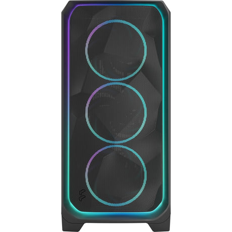 Fractal design meshify 3 xl ambience pro rgb big tower behuizing (zwart | 2x usb-a | 1x usb-c | rgb | tempered glass)
