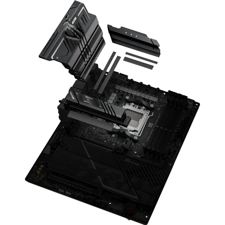 Asus rog strix x870e-h gaming wifi7 socket am5 moederbord (zwart, raid, 5gb-lan, wi-fi 7, bt, sound, atx)