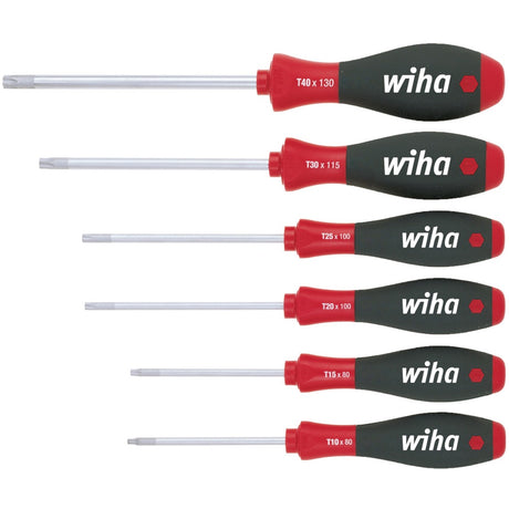 Wiha schroevendraaierset softfinish (7155) (zwart rood)