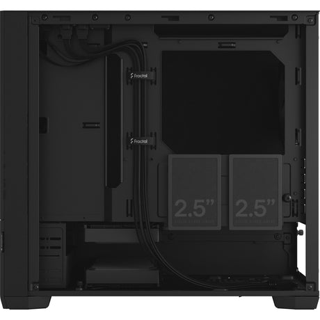 Fractal design pop mini silent black solid midi tower behuizing (zwart | 2x usb-a)